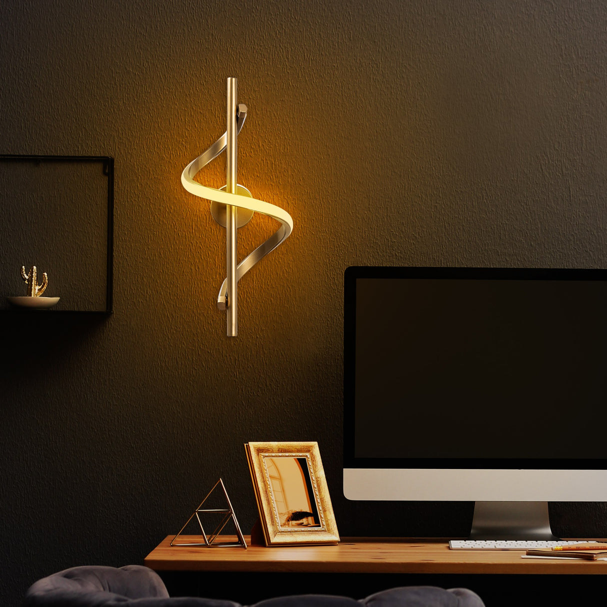 Wandlampen - Wandlamp Goud Metaal Opulent - Dimehouse