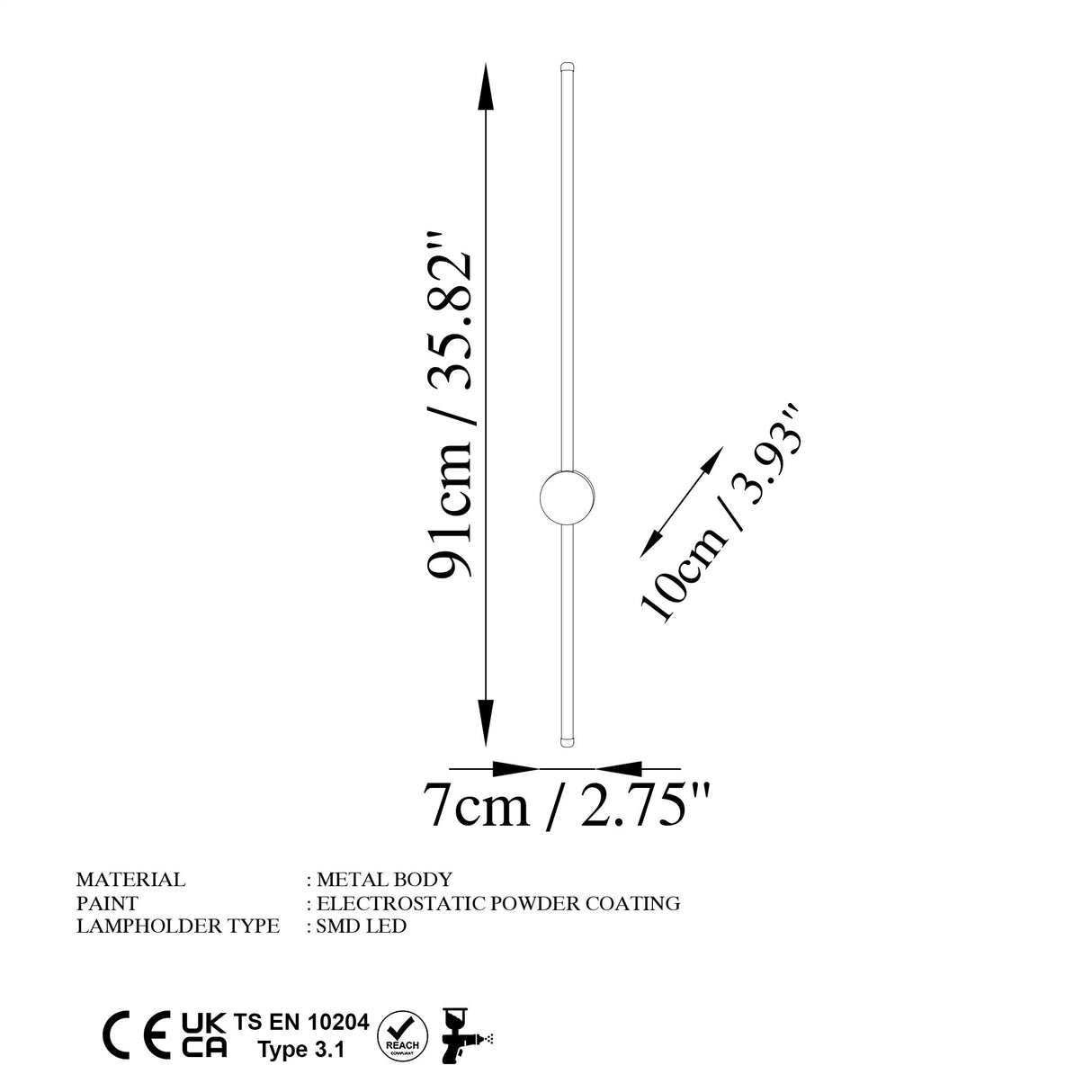 Wandlampen - Wandlamp Zwart Metaal Vortex - Dimehouse
