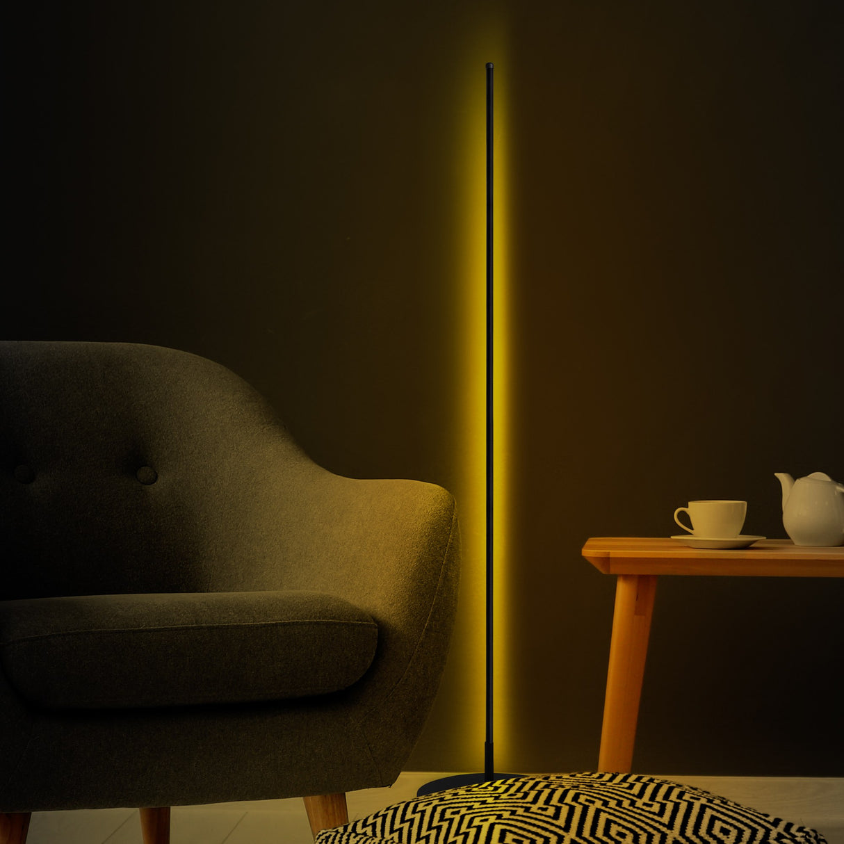 Vloerlampen - Vloerlamp Zwart Metaal Sylvan - Dimehouse