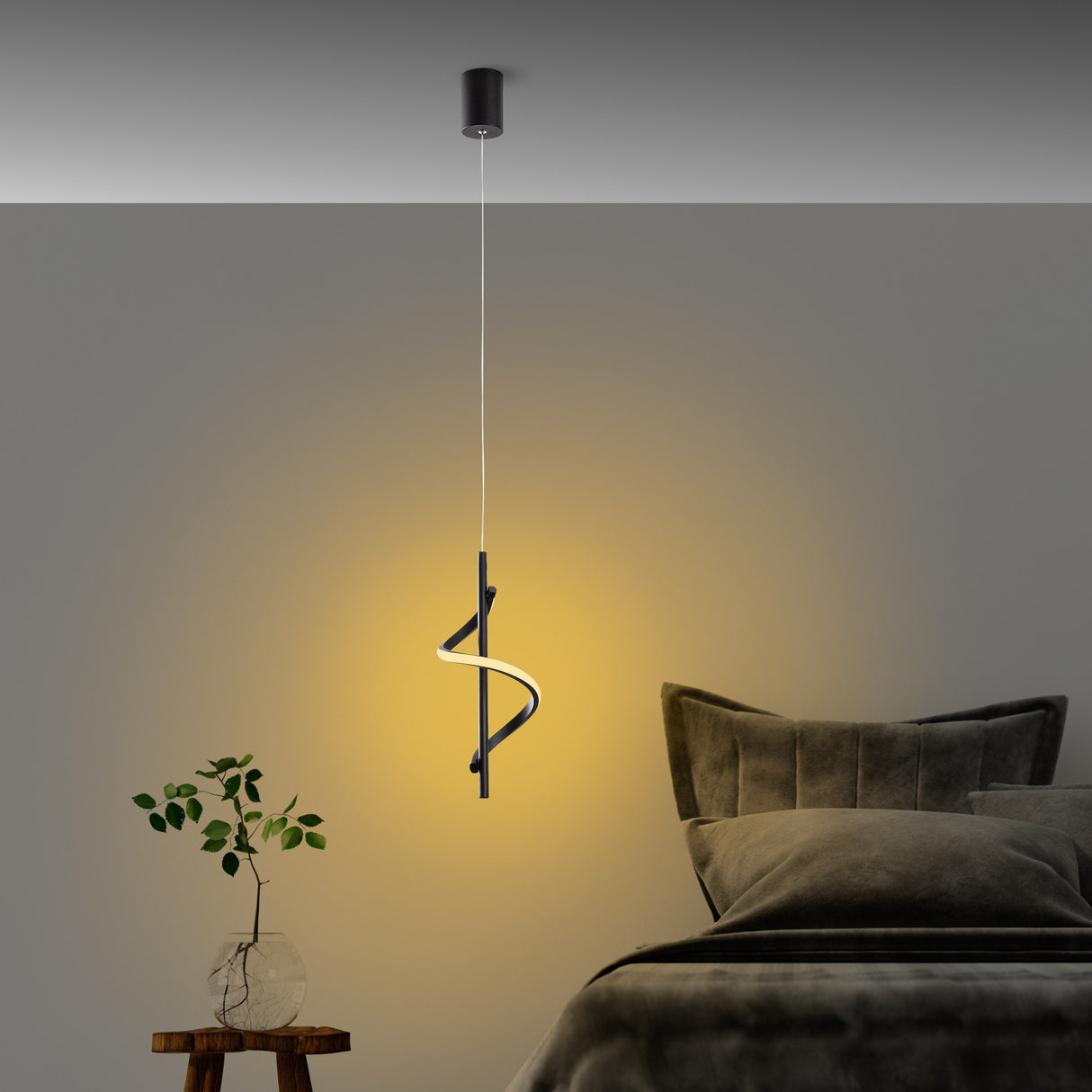 Hanglampen - Hanglamp Zwart Metaal Opulent - Dimehouse