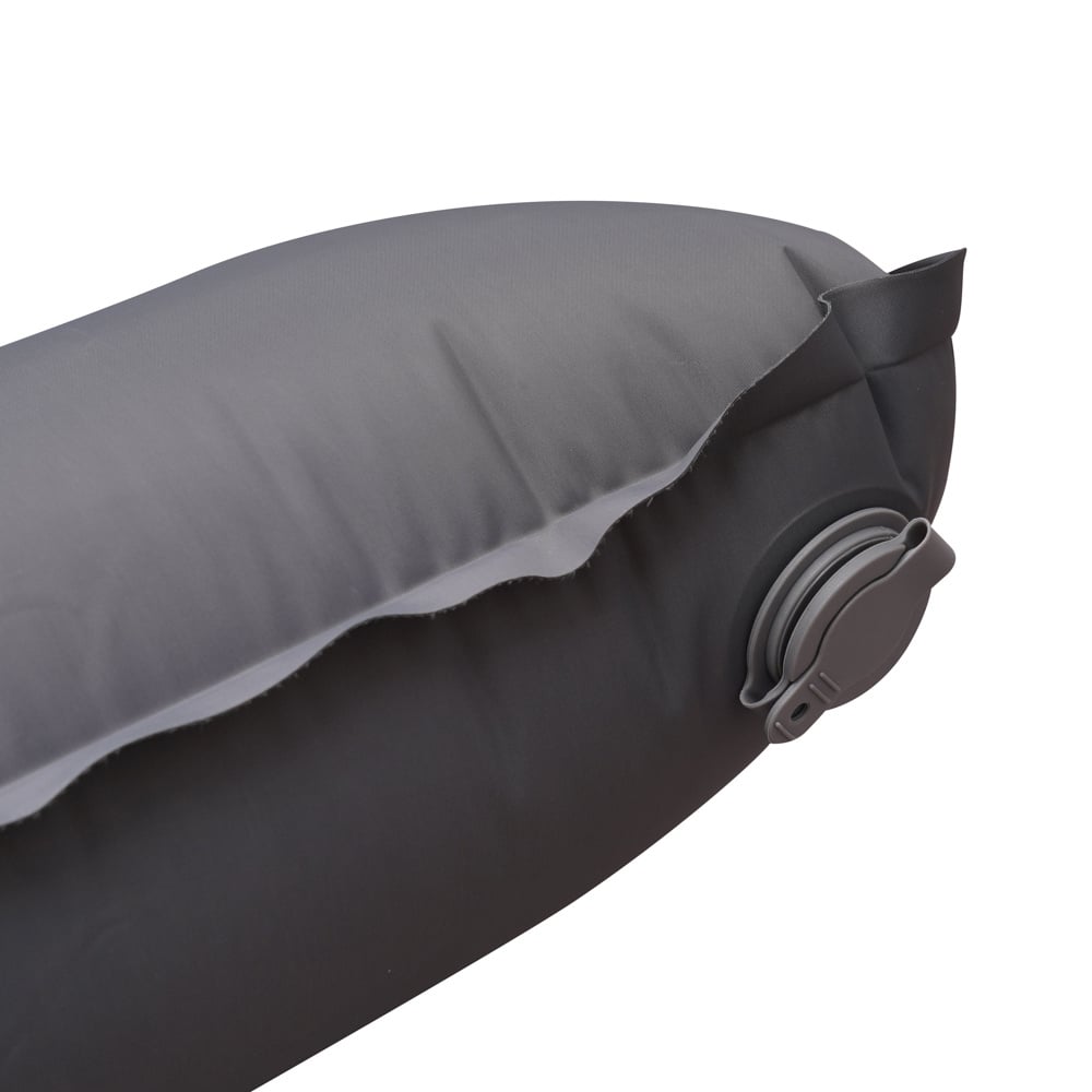 Materasso ad aria per 2 persone con sistema di gonfiaggio integrato 205x140x10 cm Dimehouse Grigio LxPxH 33x17x17 Nylon Bianco dettaglio foto