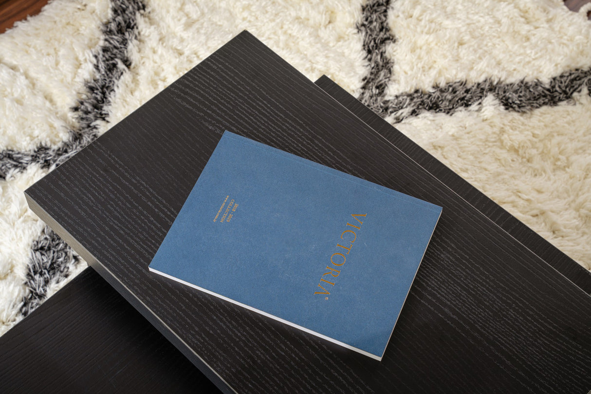 Tavolino da caffè in melamina nera Rebellion