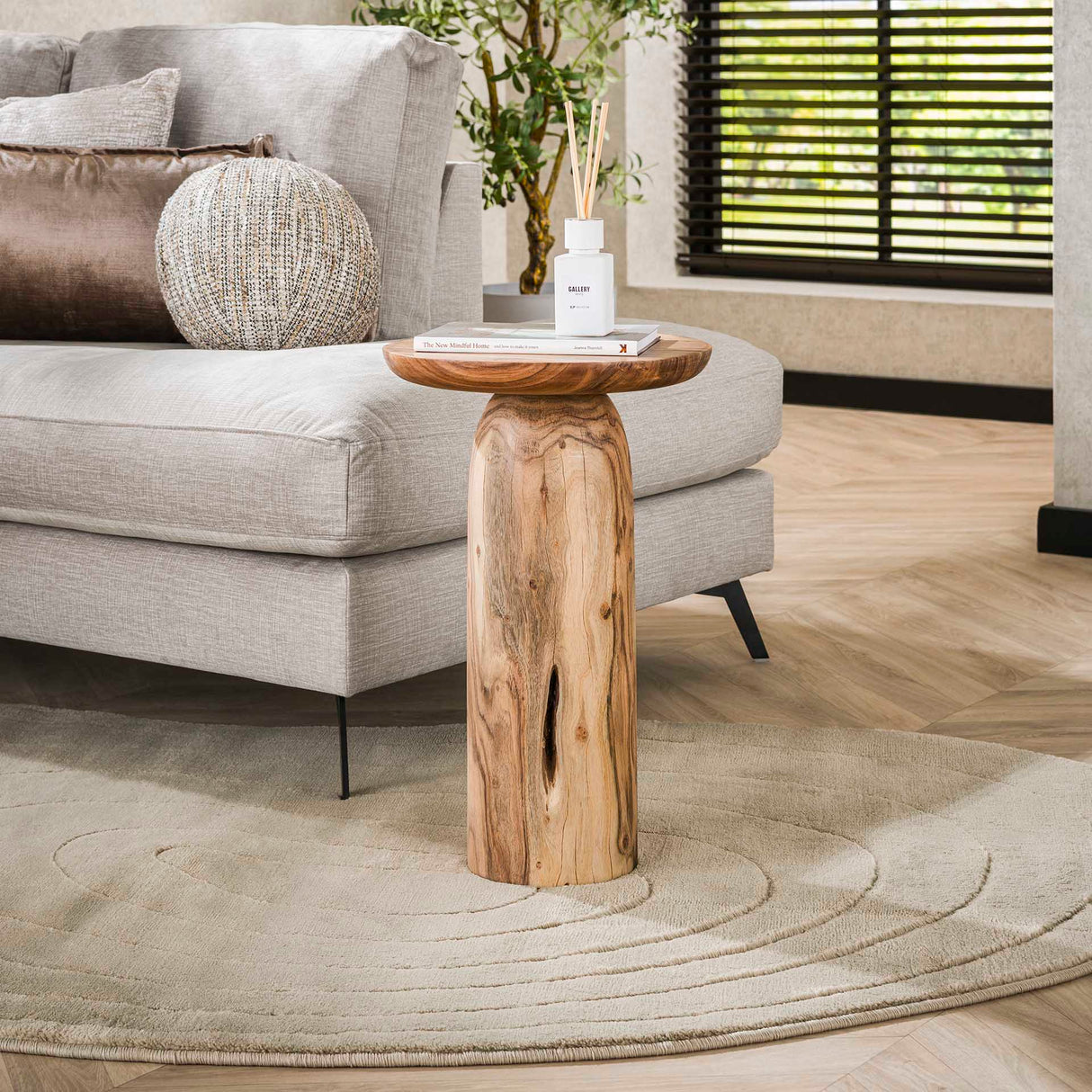 Tavolino Nova - Legno massello di acacia - Alto 55 cm