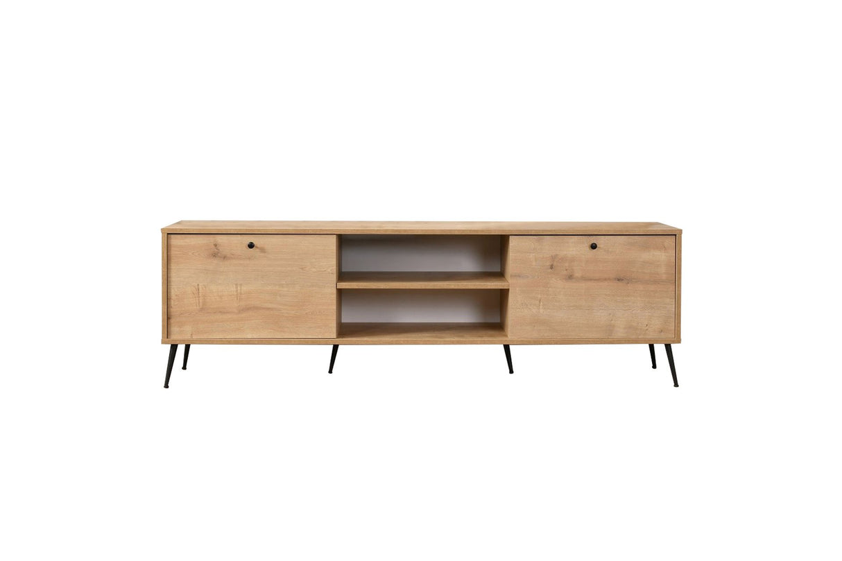 Mobile contenitore Calvin effetto rovere 180 cm Pannello in fibra di legno rivestito melaminico