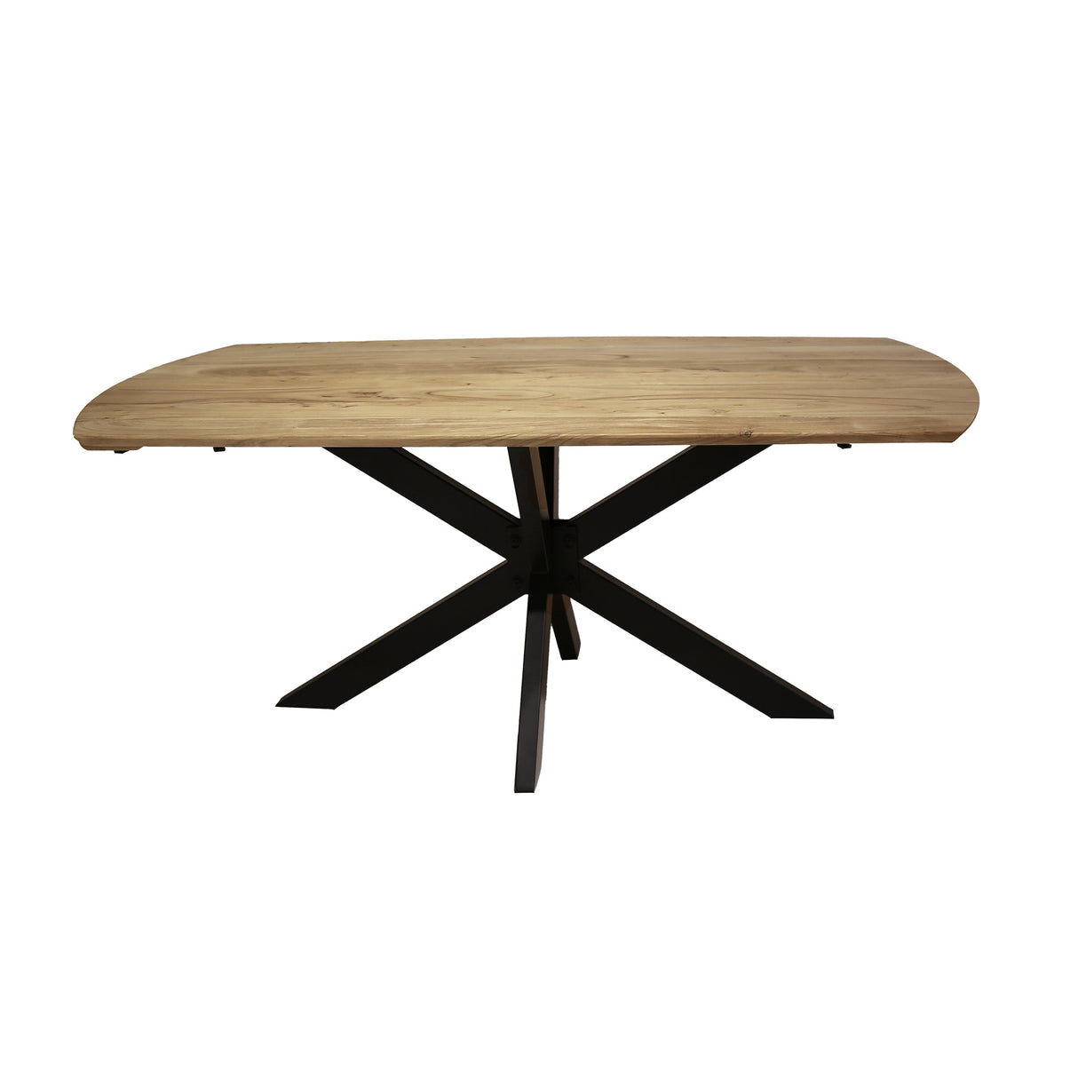 Eettafels - Uitschuifbare Eettafel Mack Deens Ovaal Acaciahout 175 - 275x90 cm - Dimehouse