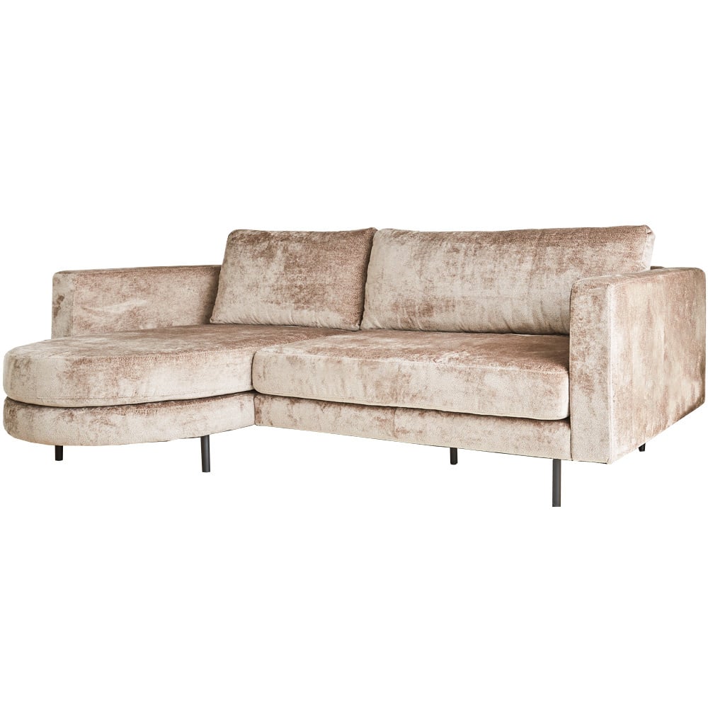 Divano Bella Dimehouse Tortora LxPxH 138x98x55 Tessuto Bianco foto diagonale vista frontale