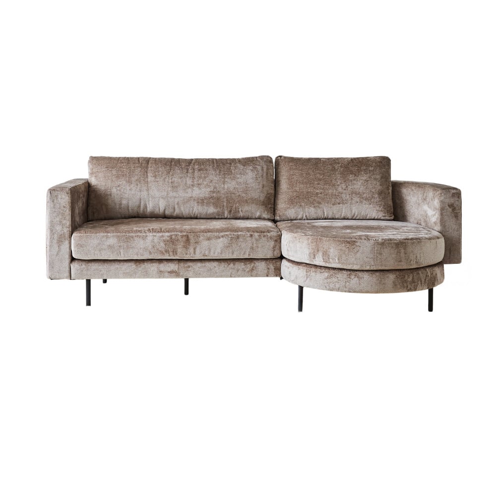 Divano Bella Dimehouse Tortora LxPxH 138x98x55 Tessuto Bianco foto vista frontale