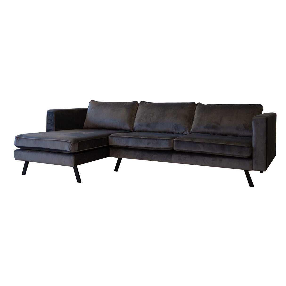Divano Gino Dimehouse Antracite LxPxH 150x97x55 Tessuto Bianco foto diagonale vista frontale