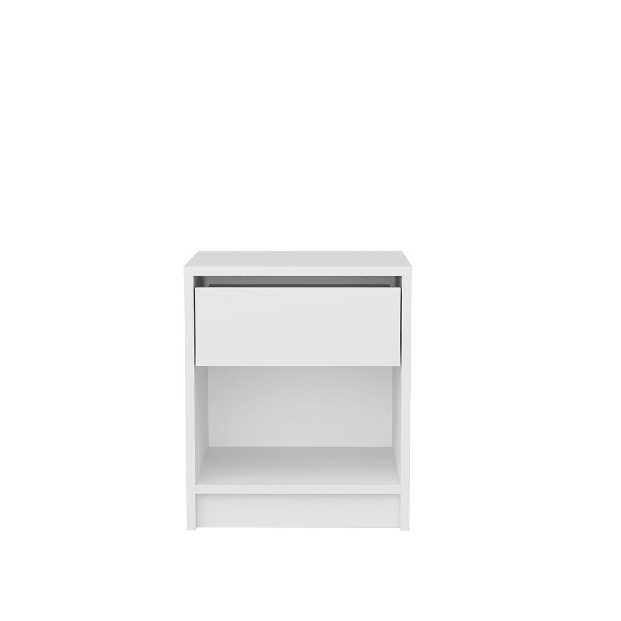 Comodino Sheridan bianco 44,6 cm Legno composito con nobilitazione melaminica