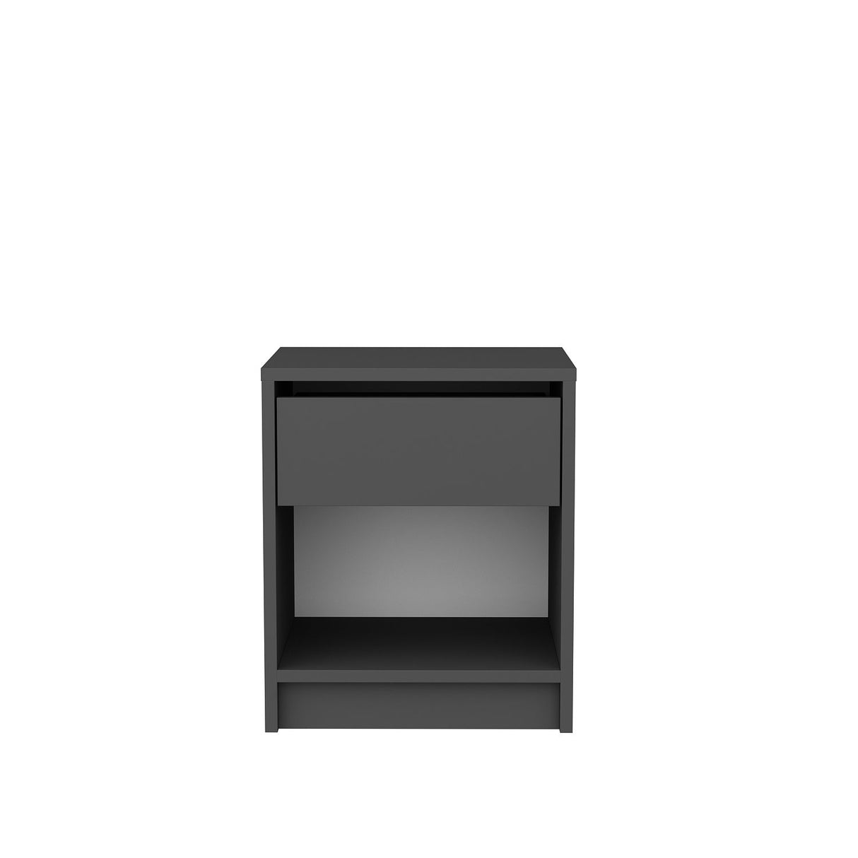 Comodino Sheridan antracite 44,6 cm Pannello del mobile rivestito in melamina