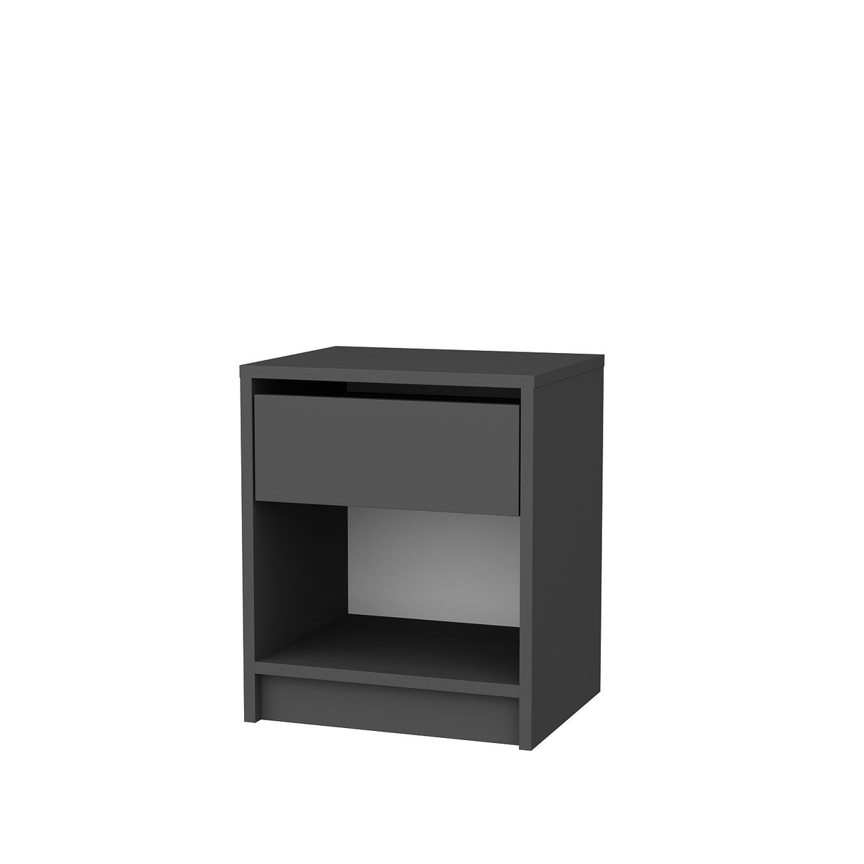 Comodino Sheridan antracite 44,6 cm Pannello del mobile rivestito in melamina