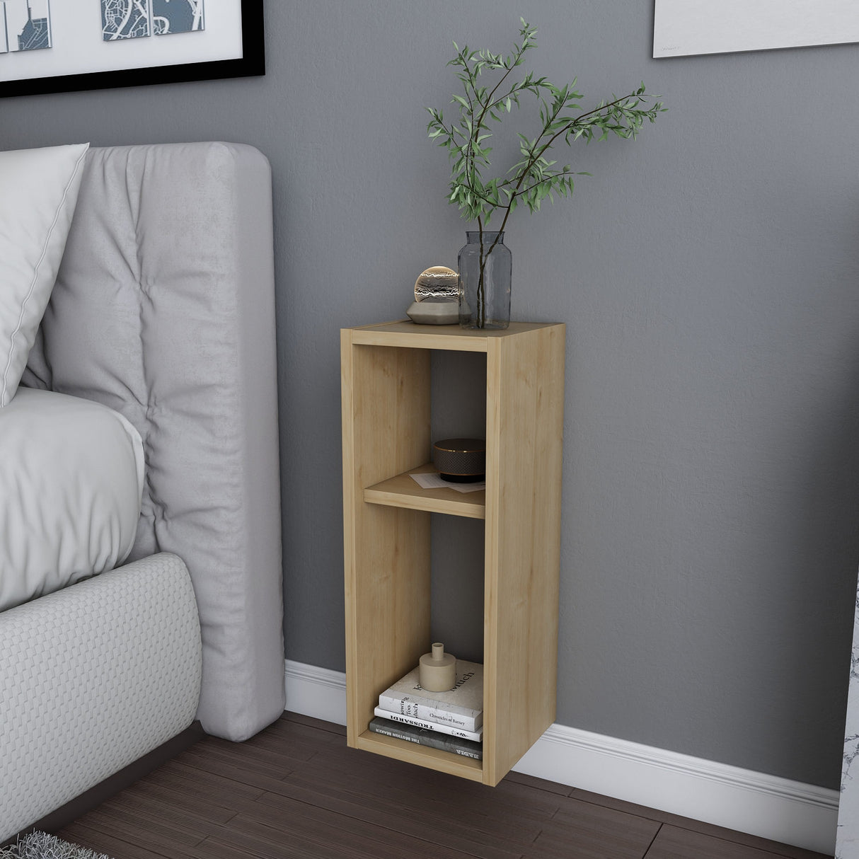 Appendiabiti da parete Sault aspetto rovere 59,6 cm Composito di legno rivestito in melamina