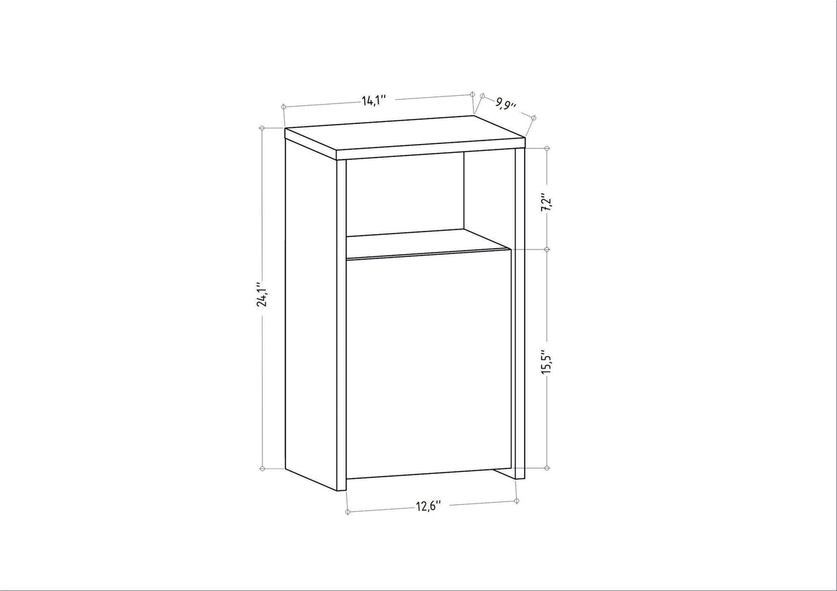 Comodino Carlin effetto rovere 36 cm Mobile in legno rivestito melaminico