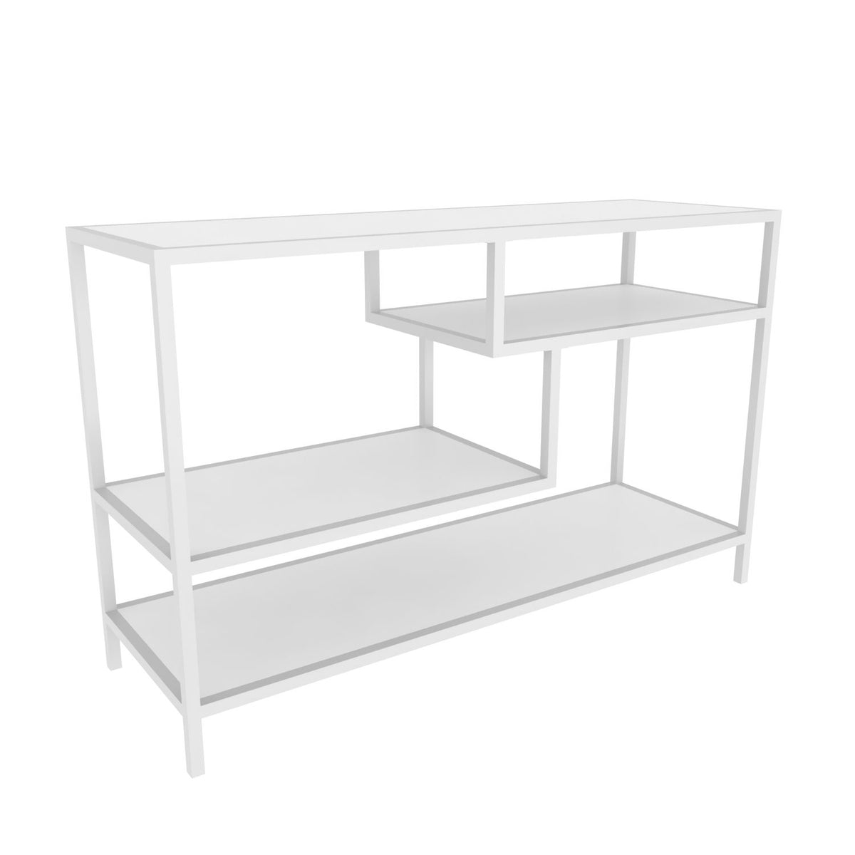 TV Meubels - TV Meubel Robbins White Wit Melamine 120x75x39 cm - Dimehouse