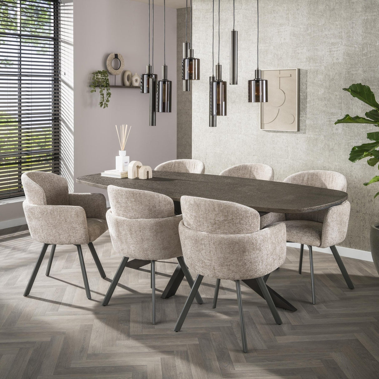 Tavolo da pranzo Danese Ovale Virello Bronzo Metallo Liquido 215 cm