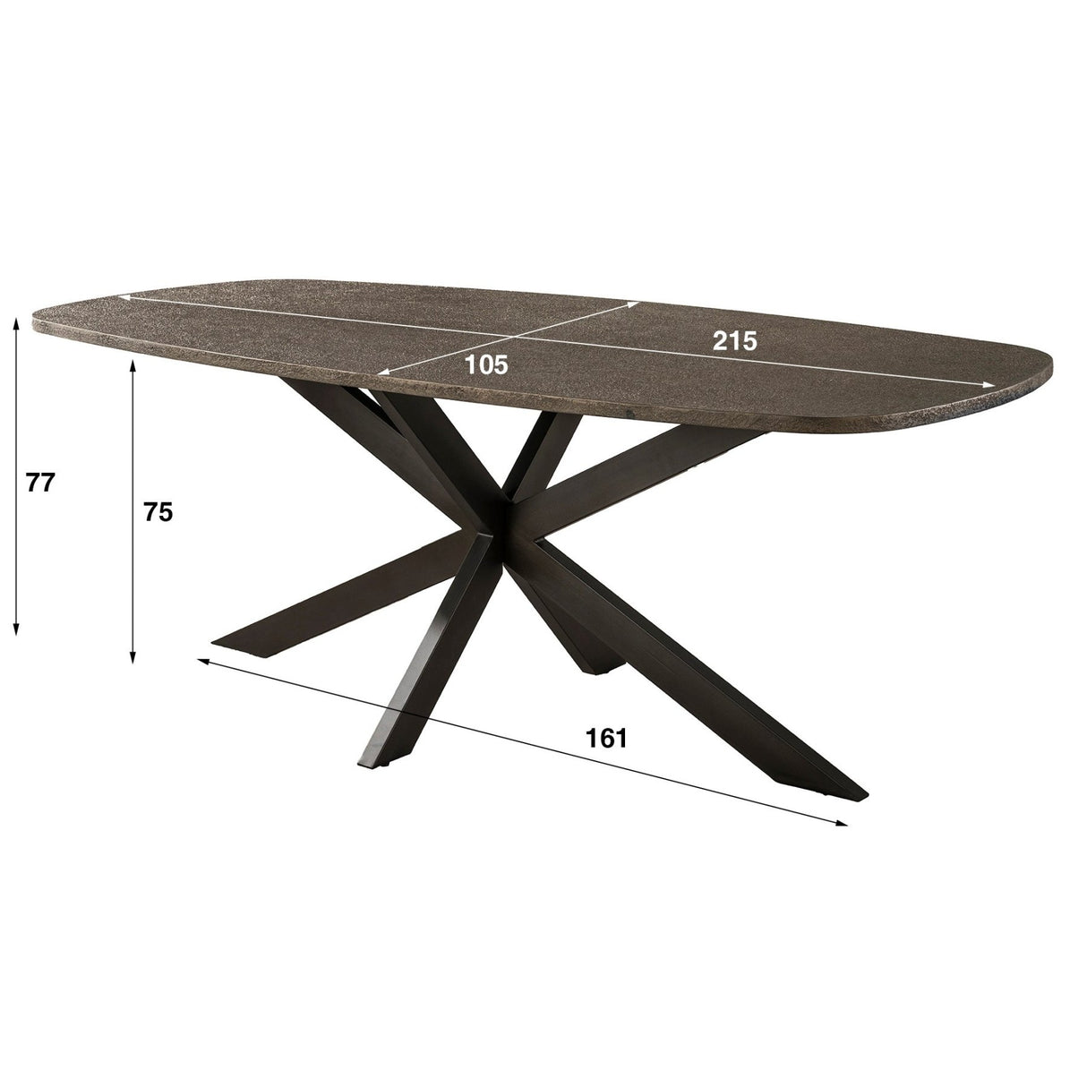 Tavolo da pranzo Danese Ovale Virello Bronzo Metallo Liquido 215 cm