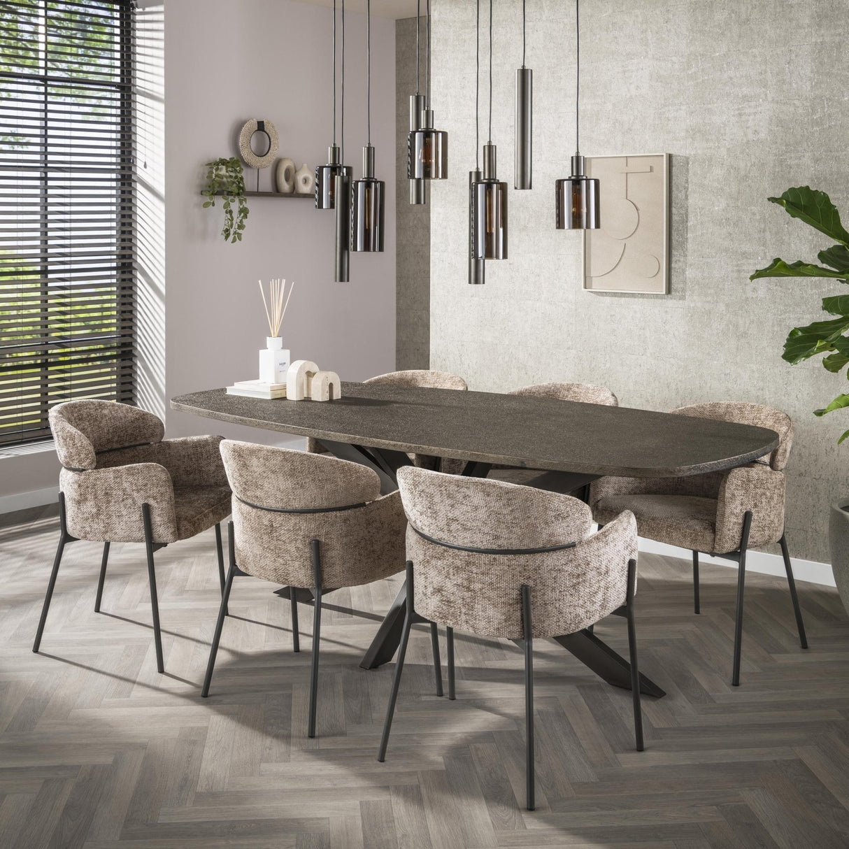 Tavolo da pranzo Danese Ovale Virello Bronzo Metallo Liquido 215 cm