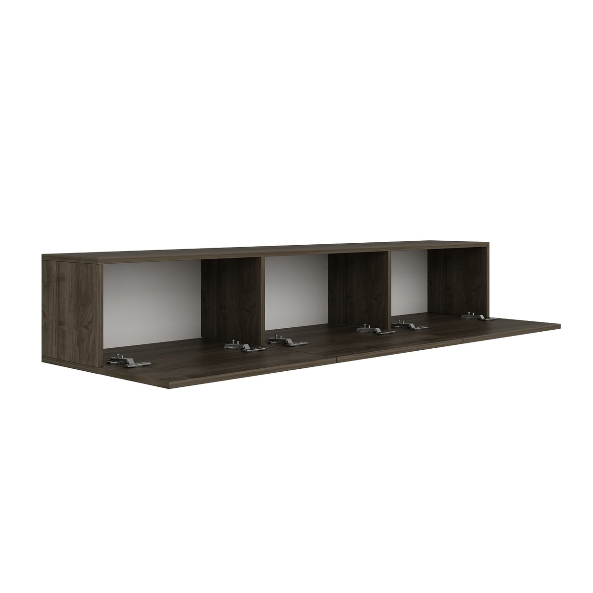 Mensola da parete ovest effetto noce 150 cm Legno composito con rivestimento melaminico