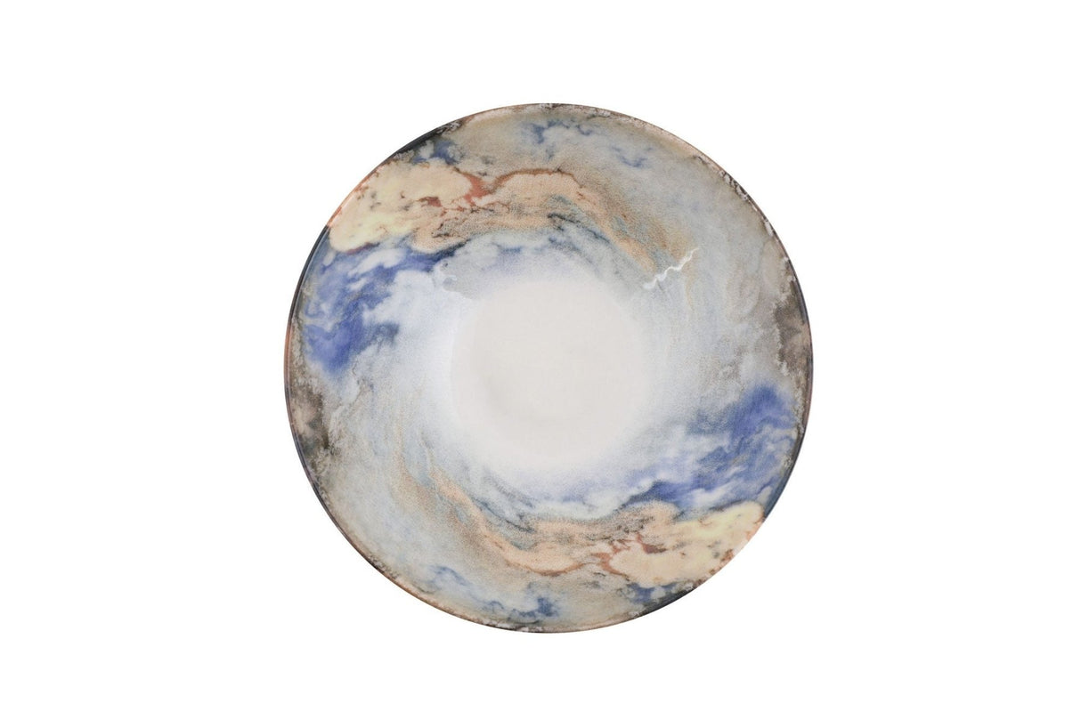GBSATN24KY4101615 White Blue Gold 100% PORCELAIN
