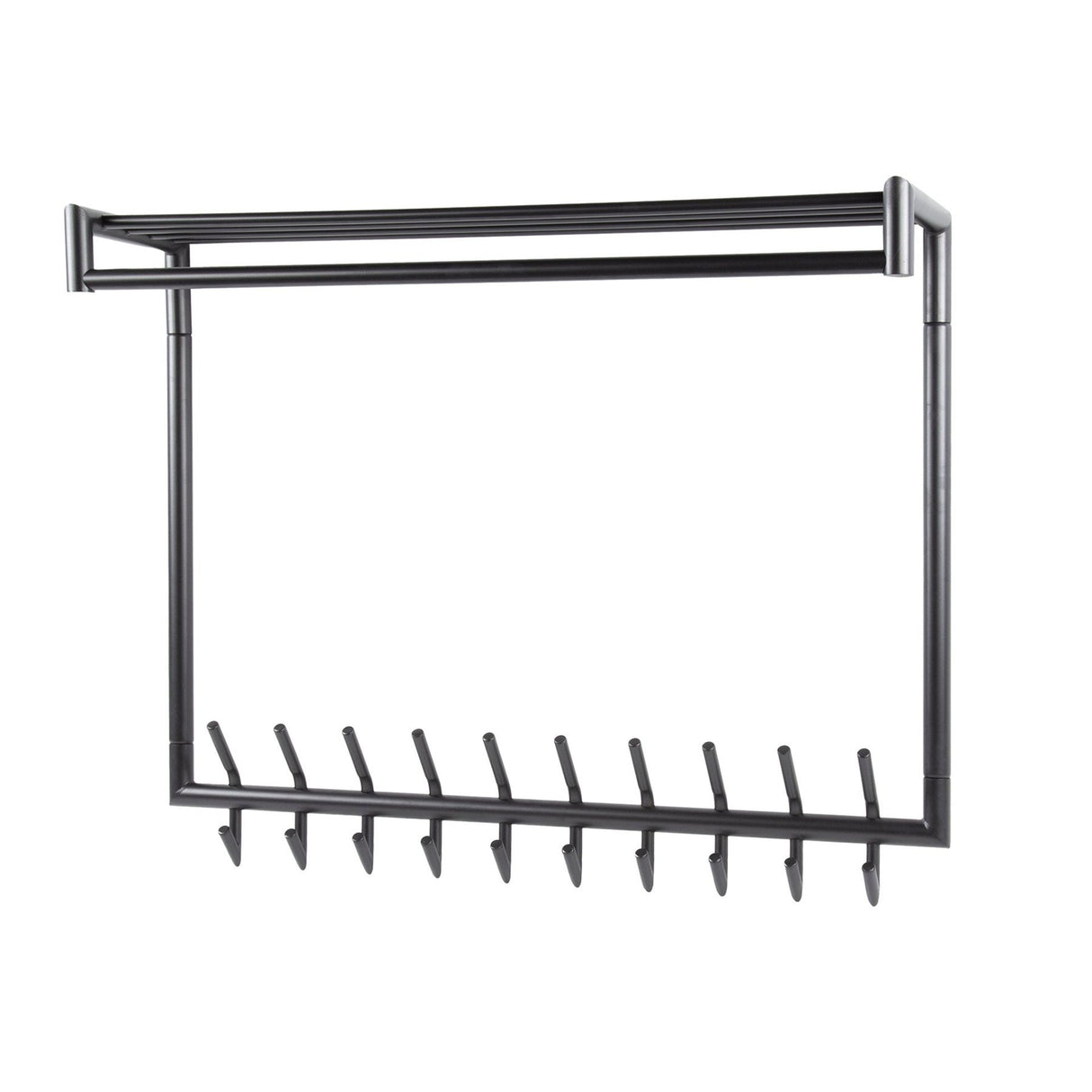 Appendiabiti Kym 20-Ganci Grigio Scuro - Con asta