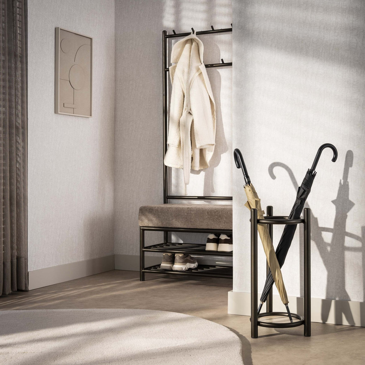 Portaombrelli Senna rotondo Drift marrone