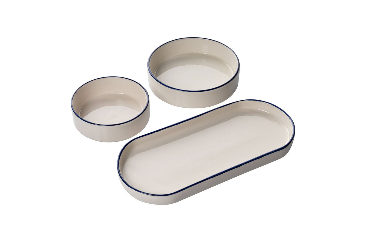 MCH09211 Blu Bianco 100% CERAMICA larghezza 19 cm