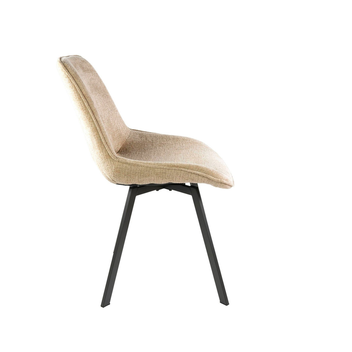 Set di 4 sedie da pranzo girevoli Avero Jaroq sabbia