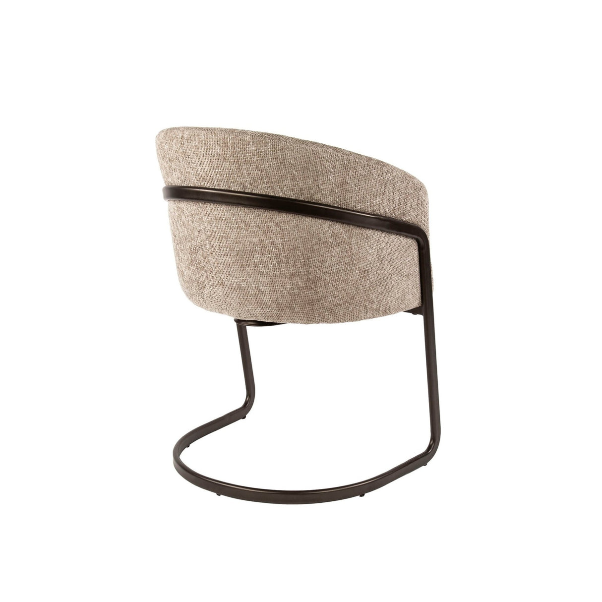 Set di 2 sedie da pranzo Reno Hoven in tessuto sabbia