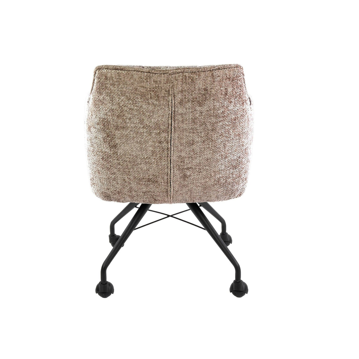 Set di 2 sedie da pranzo in tessuto Tova Hoven Rich Sand con ruote