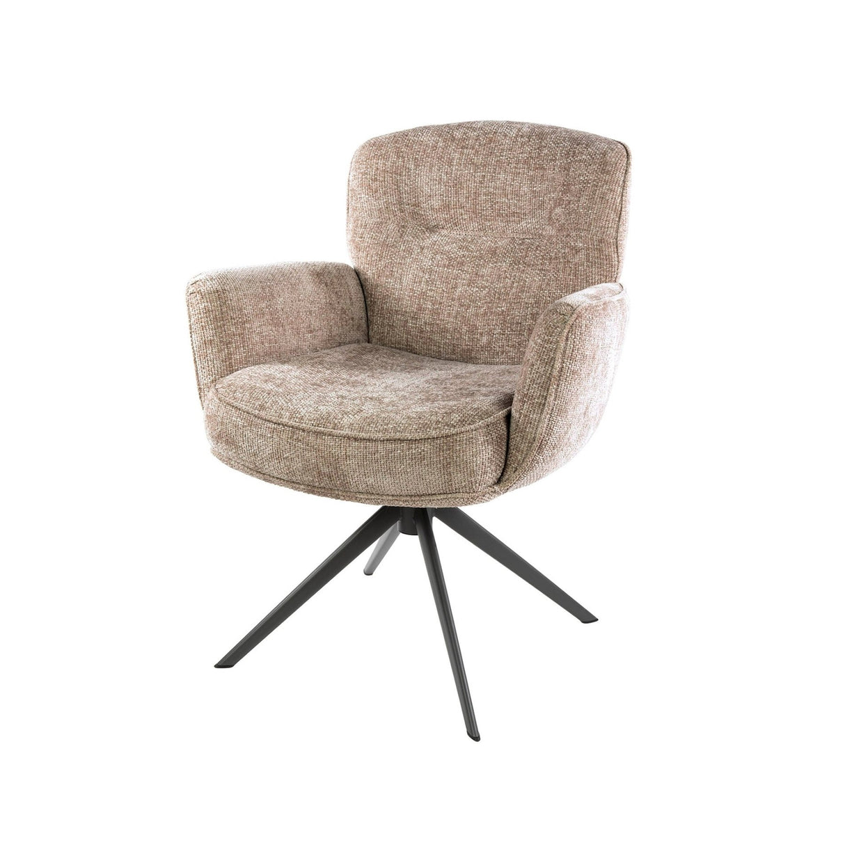 Set di 2 sedie da pranzo Savona girevoli Hoven Rich Sand