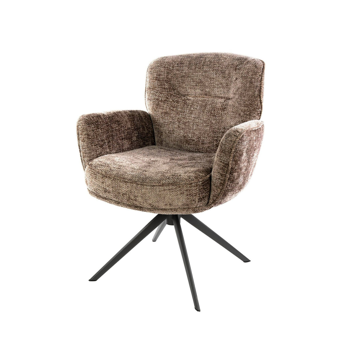 Eetkamerstoelen - Set van 2 eetkamerstoelen Savona draaibaar Hoven rich champagne - Dimehouse