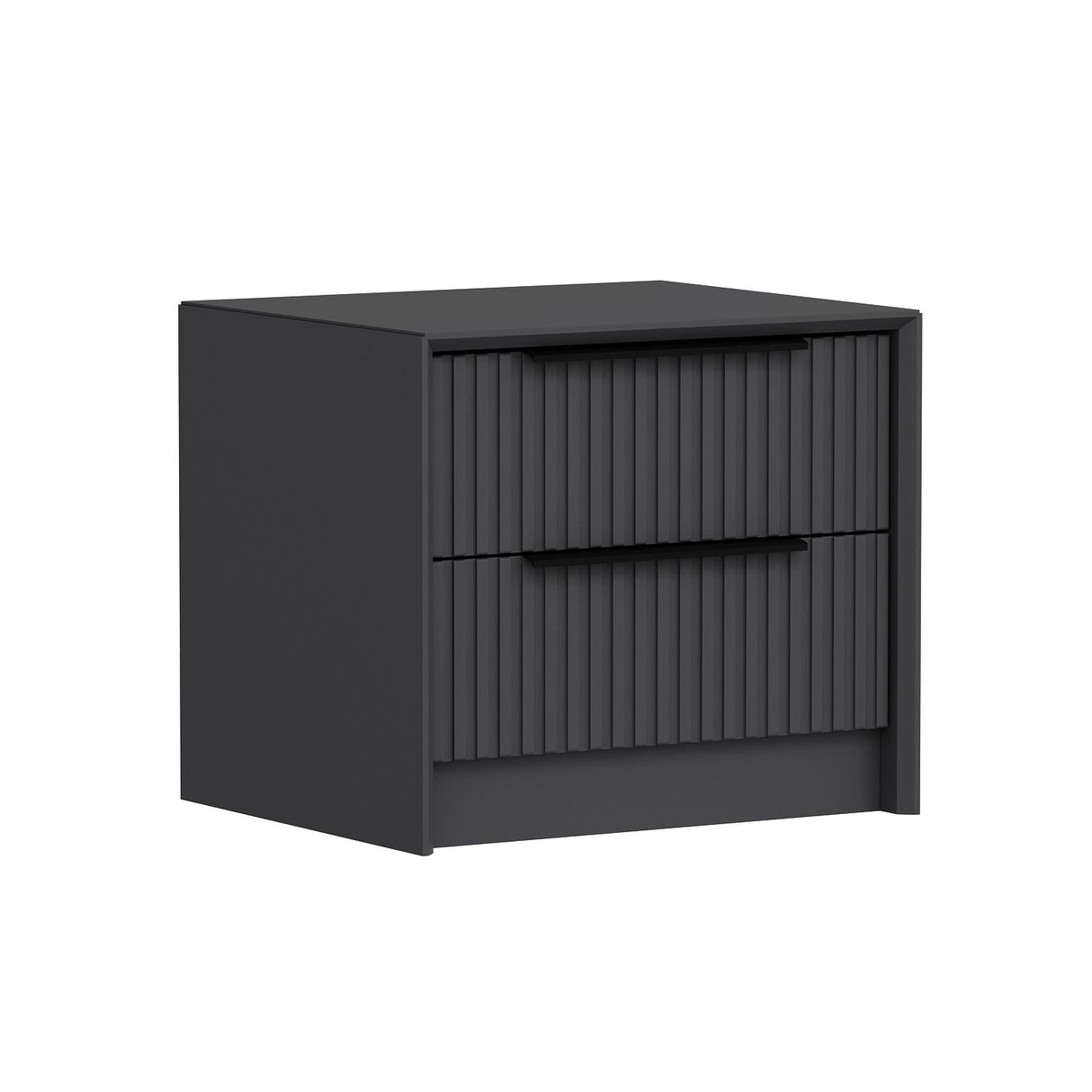 Comodino Kale Luxe Melaminico Antracite 45x53x45 cm