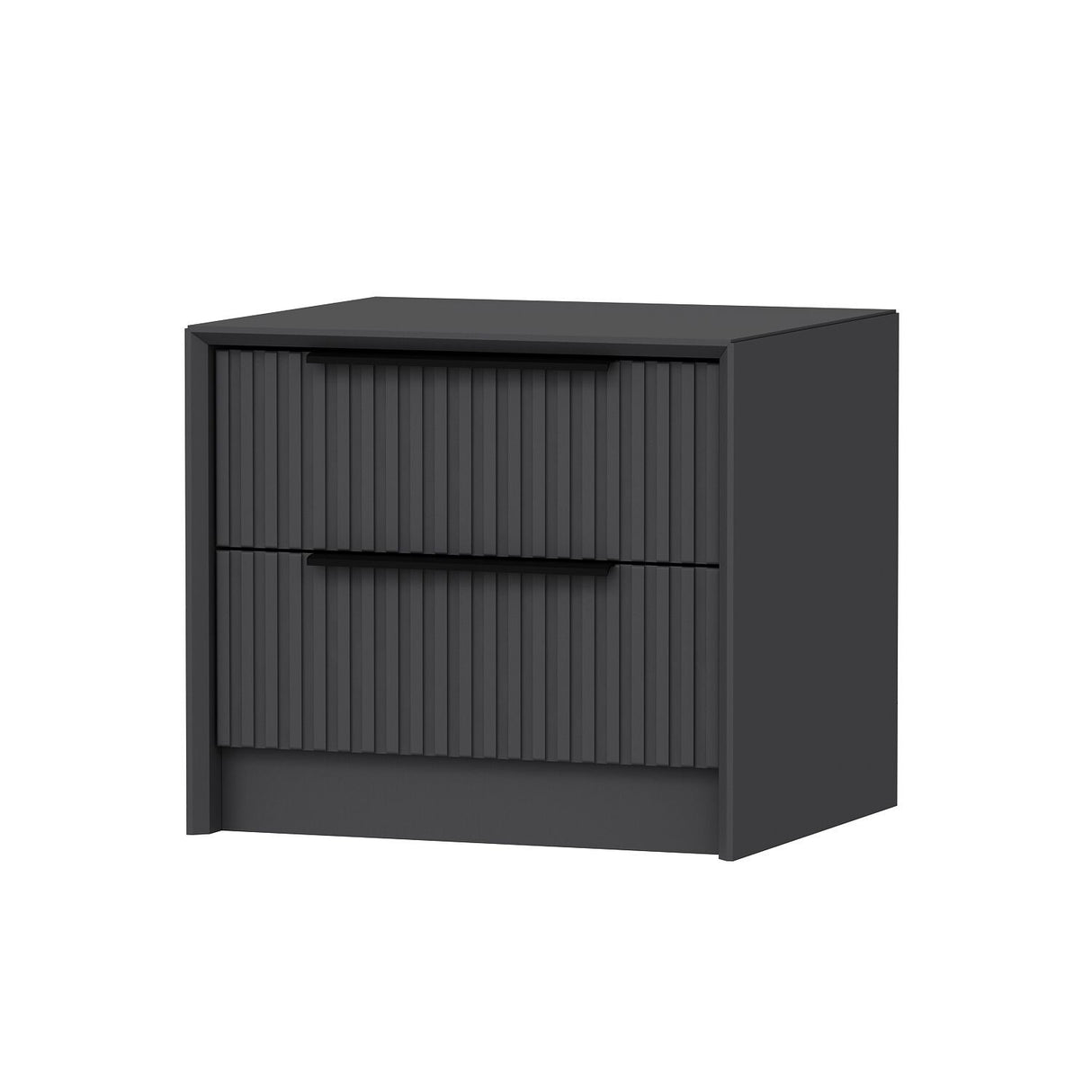 Comodino Kale Luxe Melaminico Antracite 45x53x45 cm