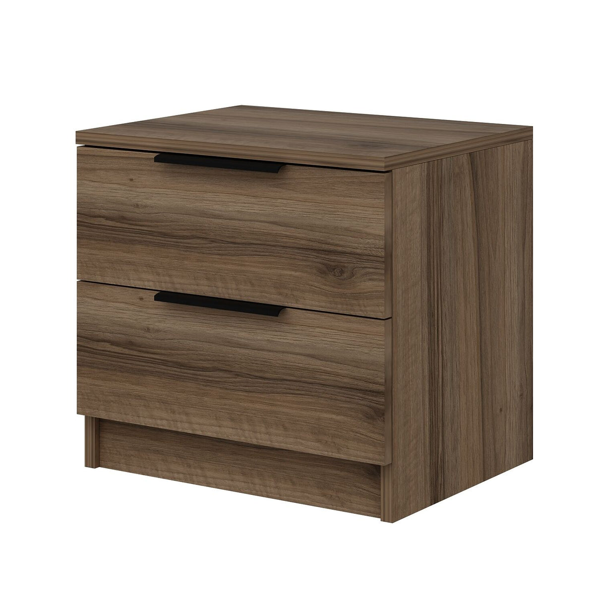 Nachtkastjes - Nachtkastje Kala Plus Walnoot Melamine 54x40x47 cm - Dimehouse