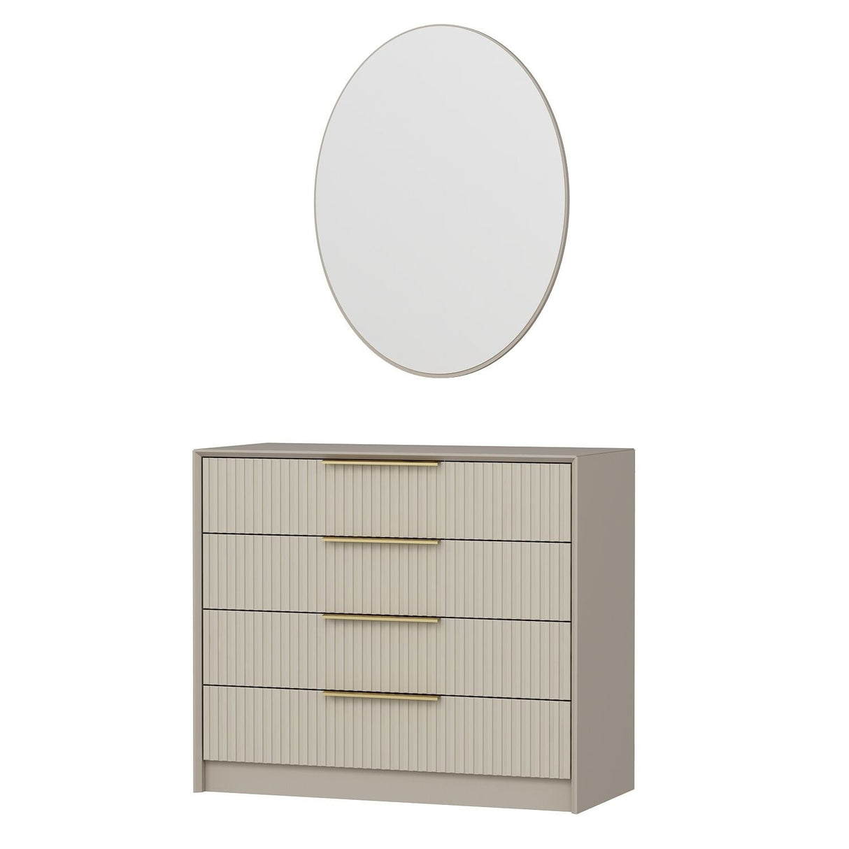 Ladekasten - Ladekast Kale Luxe Steen Melamine 100x85x45 cm - Dimehouse