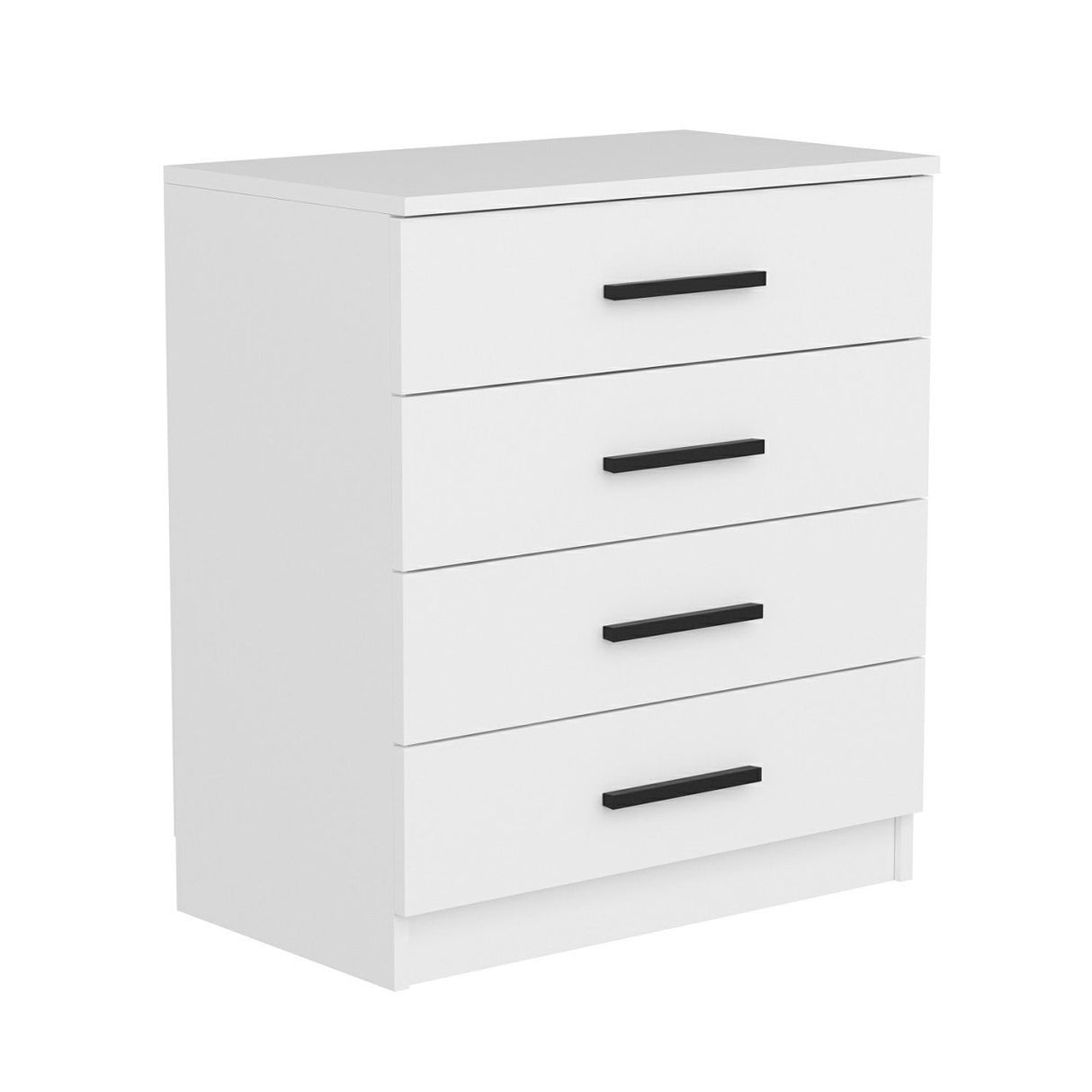 Cassettiera Melaminico Bare White 70x42x79 cm