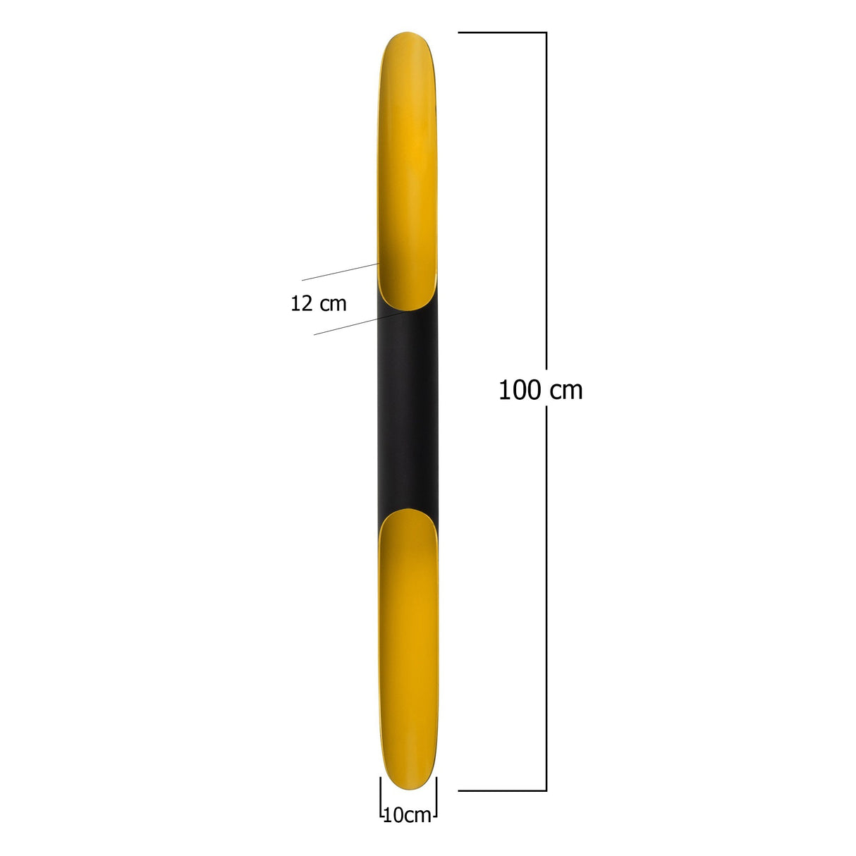 Lampada da parete in vetro nero Lyra