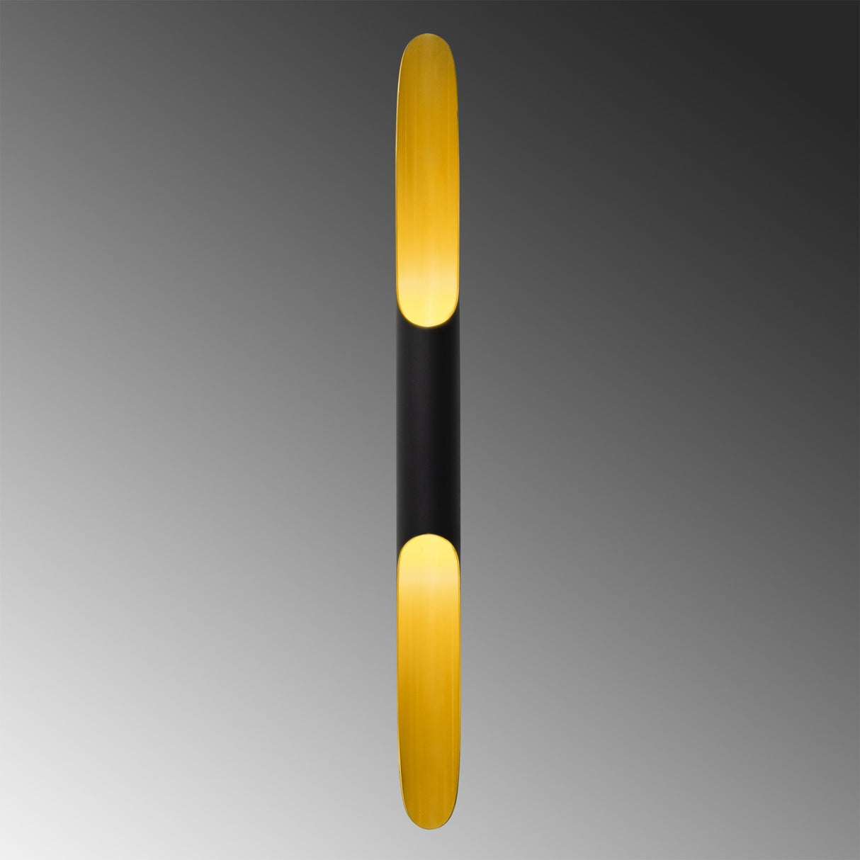 Lampada da parete in vetro nero Lyra