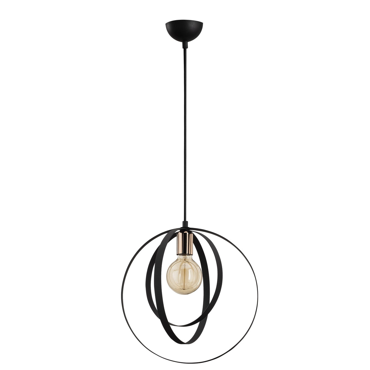 Hanglampen - Hanglamp 1 - lichts Zwart Metaal Thorn - Dimehouse