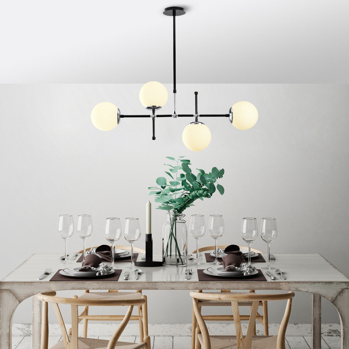 Hanglampen - Hanglamp Zwart Metaal Rosanna - Dimehouse