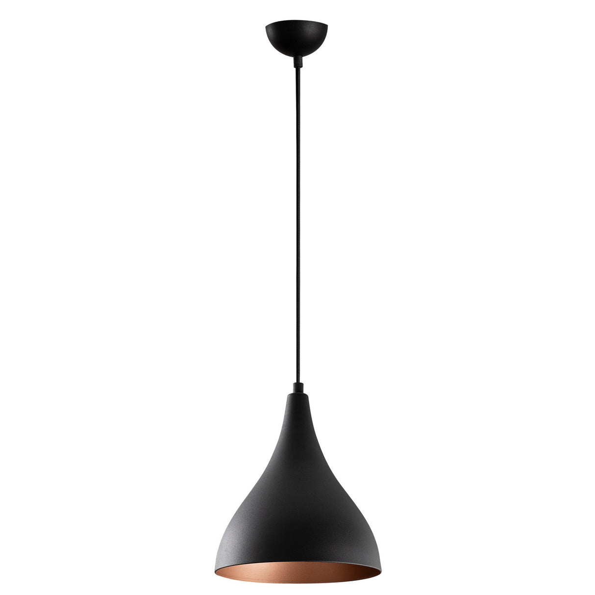 Lampada a sospensione 1 luce Black Drop Metal Allure