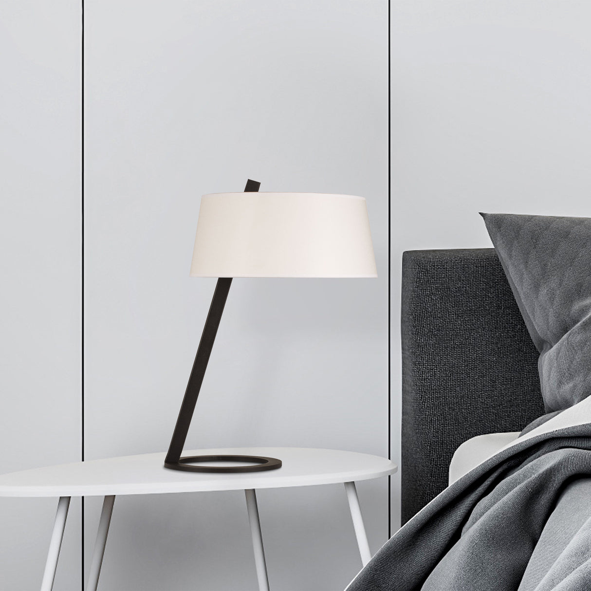Tafellampen - Tafellamp Wit Metaal Ascent - Dimehouse
