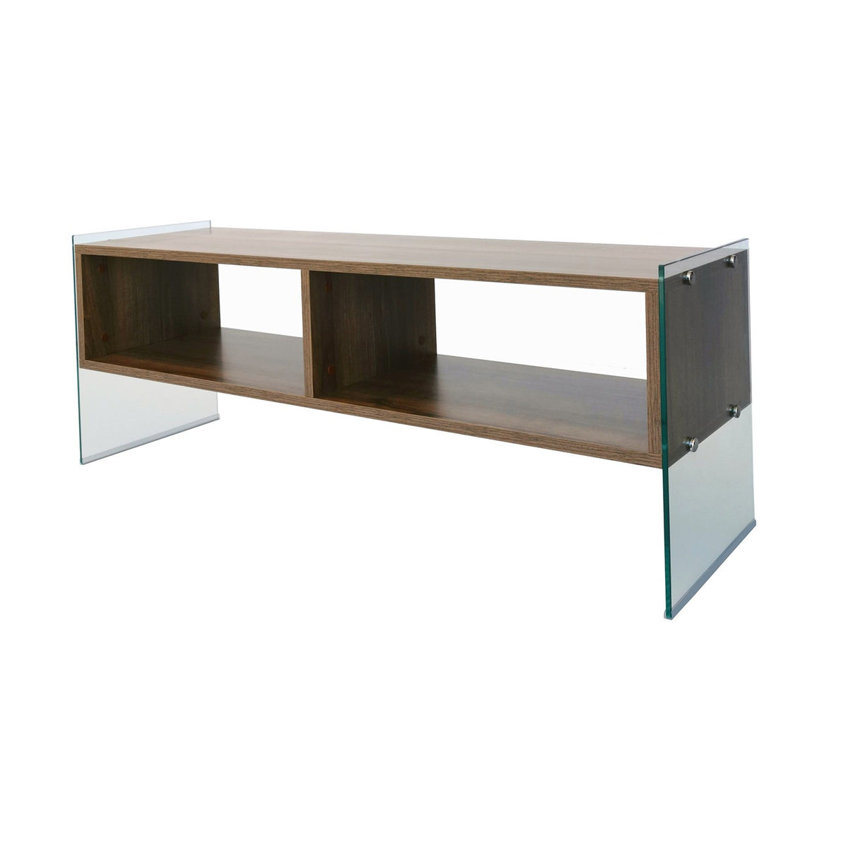 TV Meubels - TV Meubel Echo Walnoot Melamine 120x45x35 cm - Dimehouse