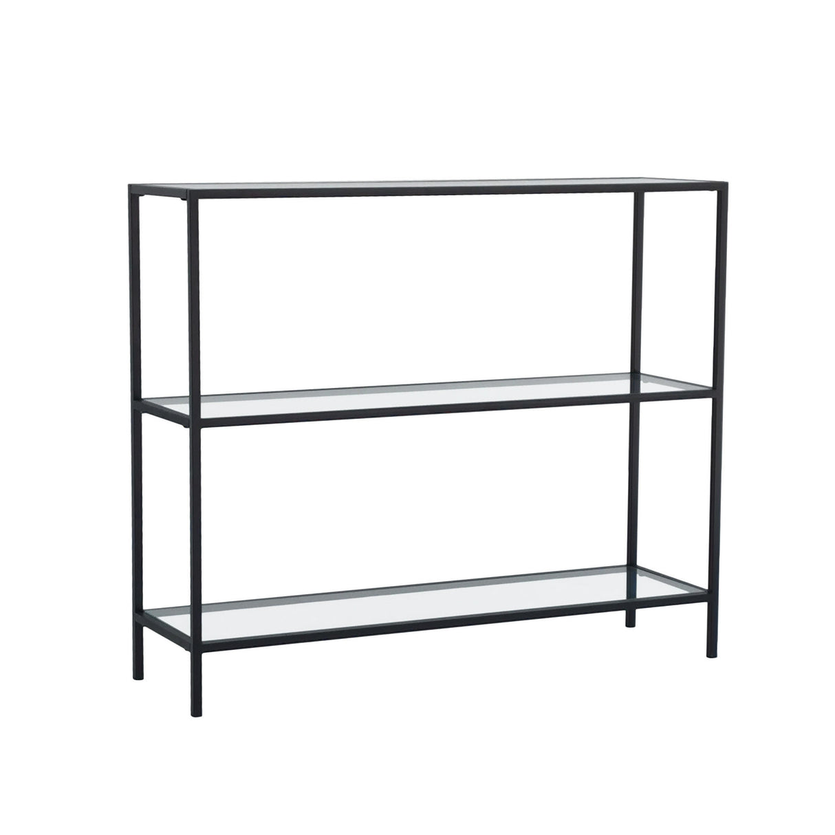 Kaptafels - Kaptafel Avignon Zwart Glas 100x85x30 cm - Dimehouse