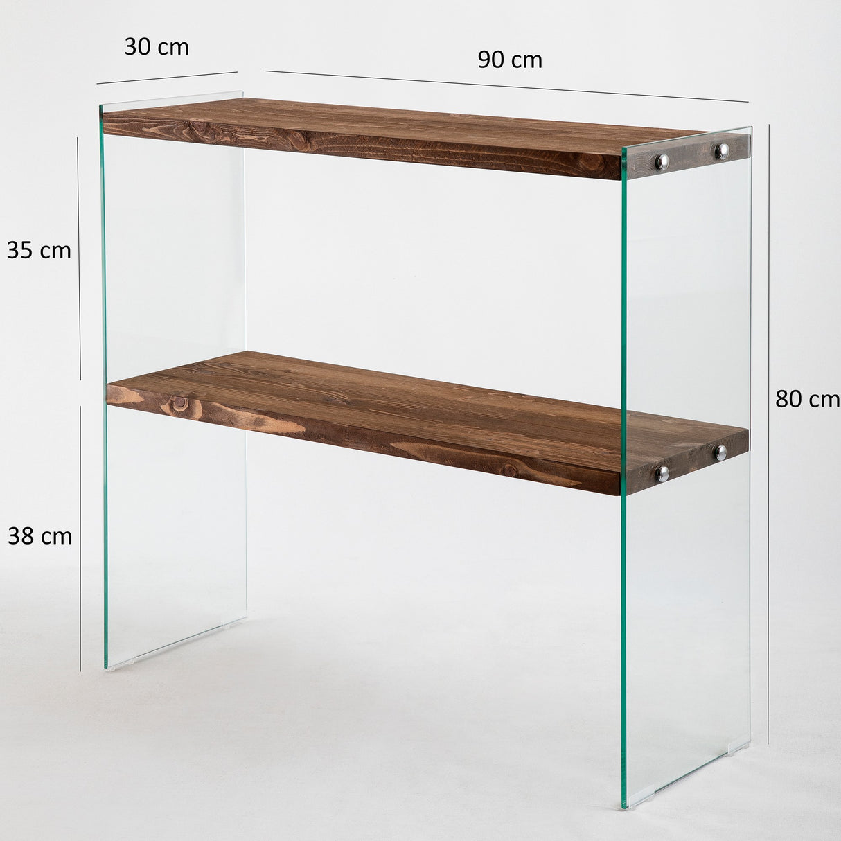 Kaptafels - Kaptafel Massief Grenenhout - Walnoot kleur - 90x80x30 cm - Venedik - Dimehouse