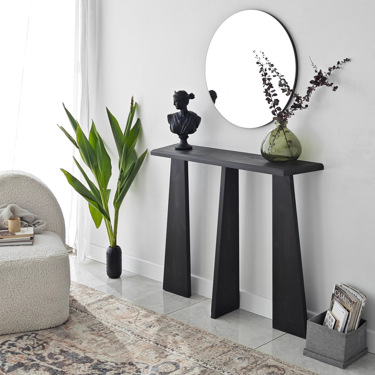 Kaptafels - Kaptafel Cleopatra Antraciet Hout - Dimehouse