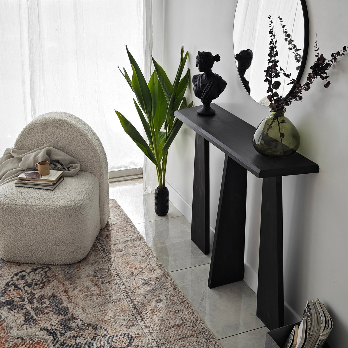 Kaptafels - Kaptafel Cleopatra Antraciet Hout - Dimehouse