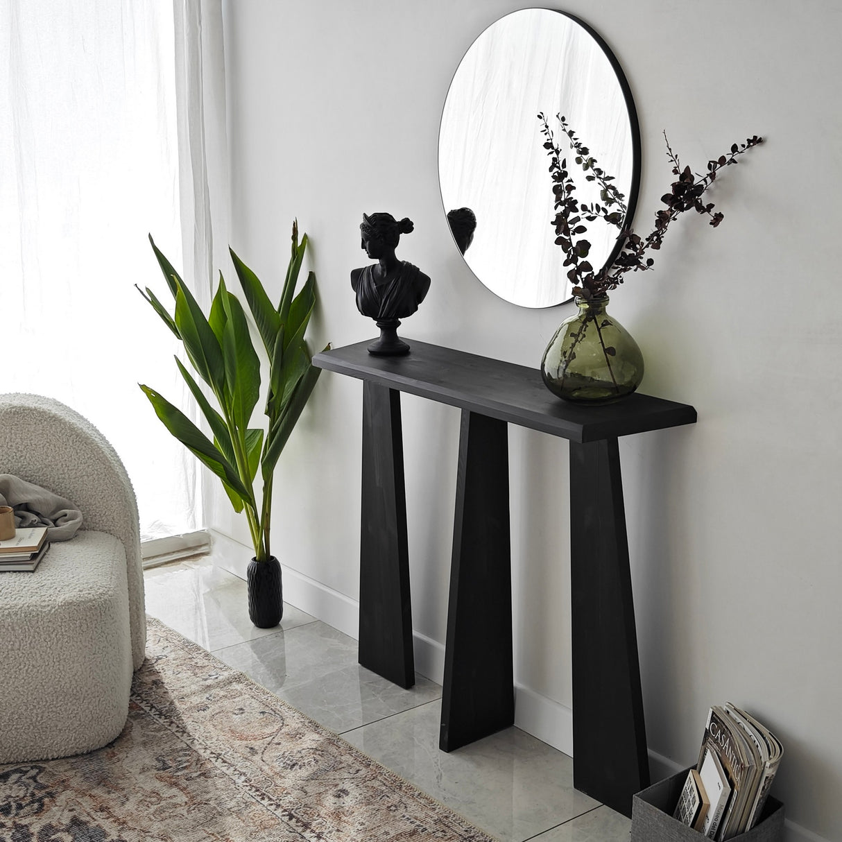 Kaptafels - Kaptafel Cleopatra Antraciet Hout - Dimehouse
