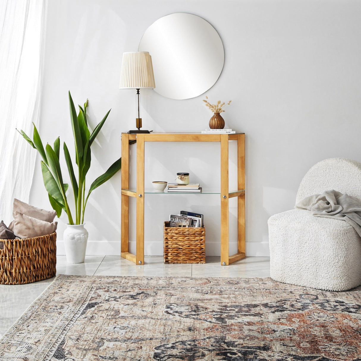 Kaptafels - Kaptafel Trapezoid Eik Hout - Dimehouse