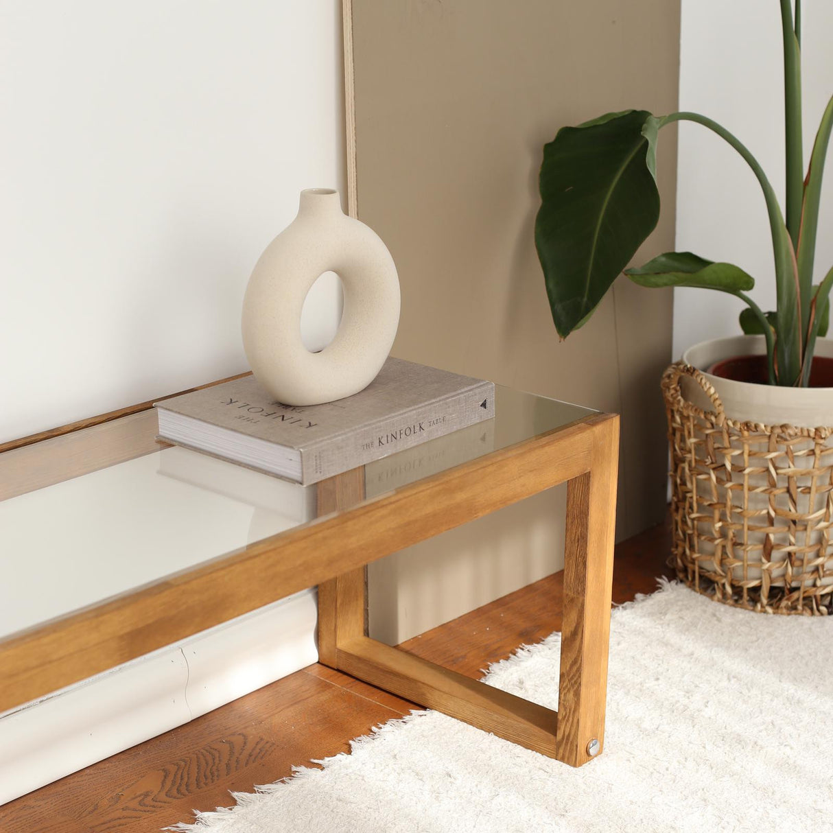 Mobile TV Via Legno Naturale Pino 130x40x40 cm